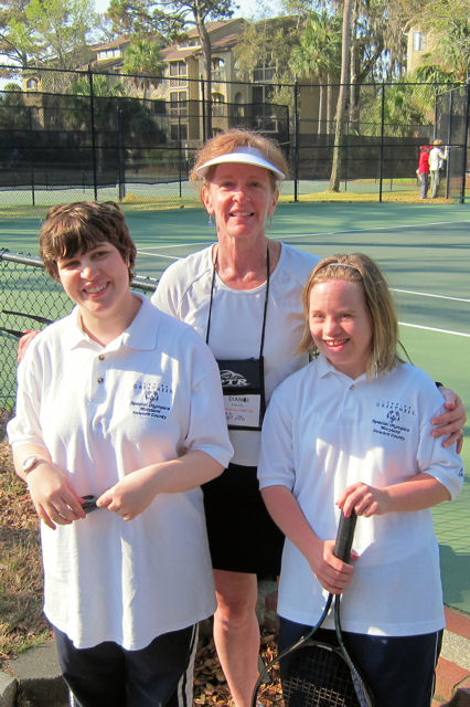 Photo Tennis W Diane Monica Nicole Special Olympics Maryland Howard